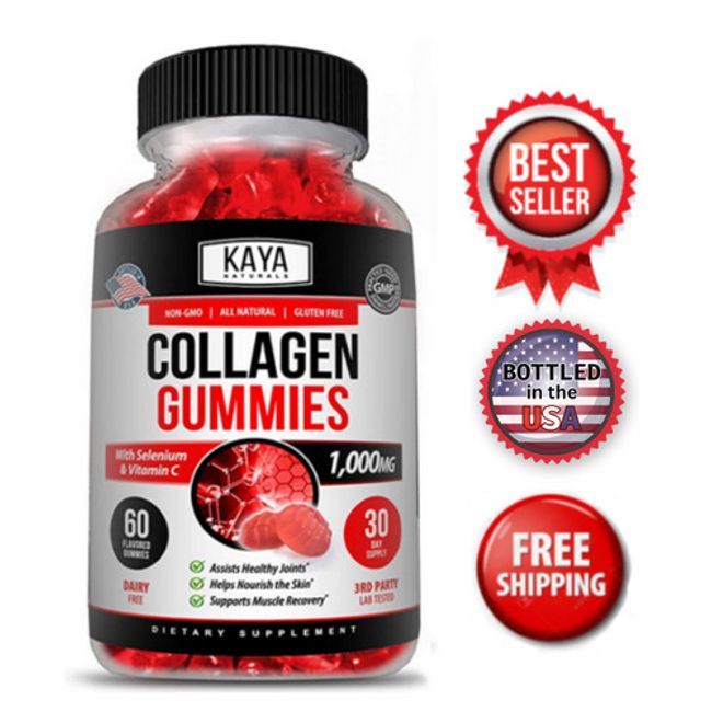 Collagen Vitamin Gummies for Hair Skin & Nails, #1 Premium Collagen Supplement