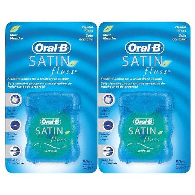 Oral-B 54 Yards Floss Satin Mint (6 Pieces)