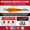 Bohning 4" Bronco Vanes, Neon Yellow, 36pk