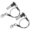 M METERXITY 2Pcs Ball Locking Pins 8mm Dia 16mm Usage Length Button Handle Quick Release Pin