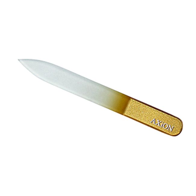 Czech made AXiON<br> Nail care goods Glass nail file (gold) double-sided type #slg009614<br>