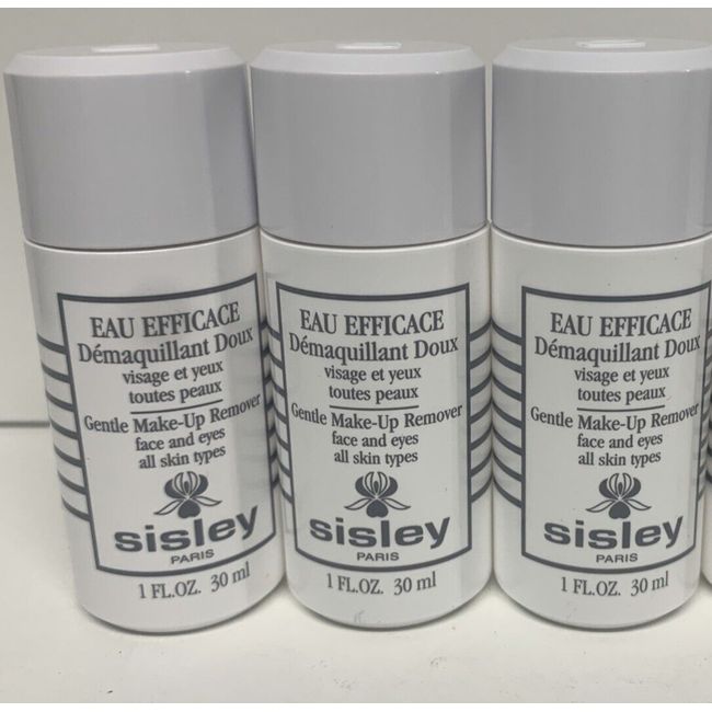 3 Sisley Eau Efficace Gentle Makeup Remover for Face & Eyes 1oz 30ml/ea New