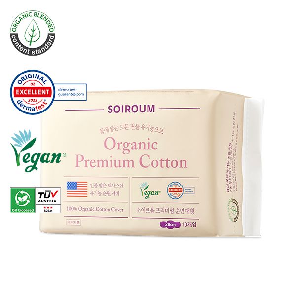 Soyuloom 100% cotton large sanitary pad 1 pack (10P)