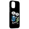 Case for iPhone 12 mini Funny Floppy Disk vs. USB Flash Drive Cartoon Design