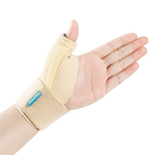 THX4COPPER Thumb & Wrist Stabilizer Splint for Blackberry Thumb,Thumb Pain Relief for Arthritis,Sprained,Tendonitis,Carpal Tunnel,Breathable&Stable,L-XL(Beige)