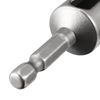TOP-VIGOR 12mm Nut Driver, 1/4 Quick-Change Hex Shank Slotted Drill Bit Socket, 4 Inch Length Nut Extractor Socket for Extended Reach