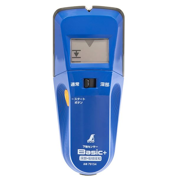 Shinwa Sokutei 79154 Basic+ Stud Finder, Deep, Wire Detection, LCD Display