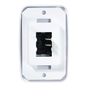RV Designer S531, Contoured Wall Switch, Includes Base and Bezel, On / Off, Single, White, DC Electrical