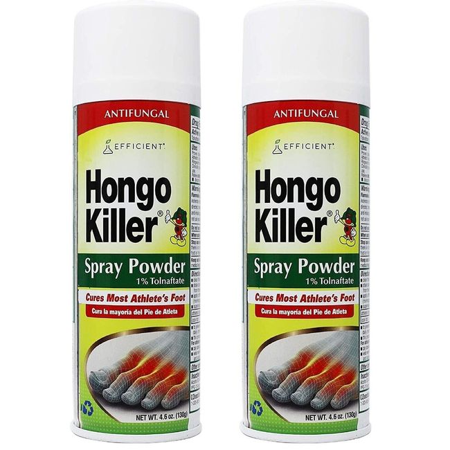 *PACK OF 2* Hongo Killer Antifungal Spray Powder 4.6 oz Cure Athlete's Foot NEW