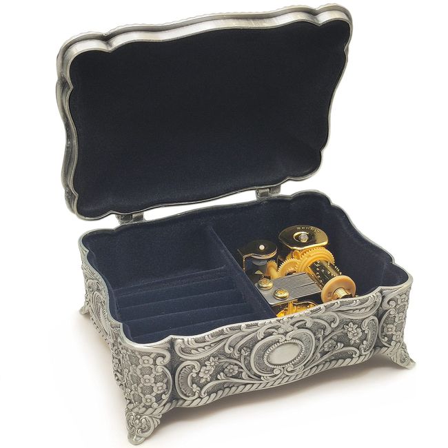 Jewelry Box with Music Box, Alloy Music Box