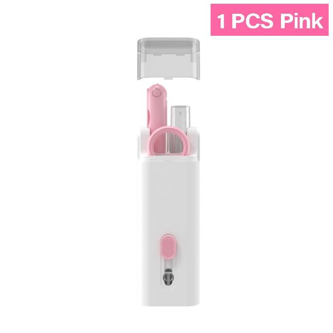 7-in-1 Electronics Cleaner Brush Kit Pink