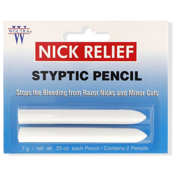 Clubman Woltra Nick Relief Styptic Pencil, 0.25 oz (2 Pencils)