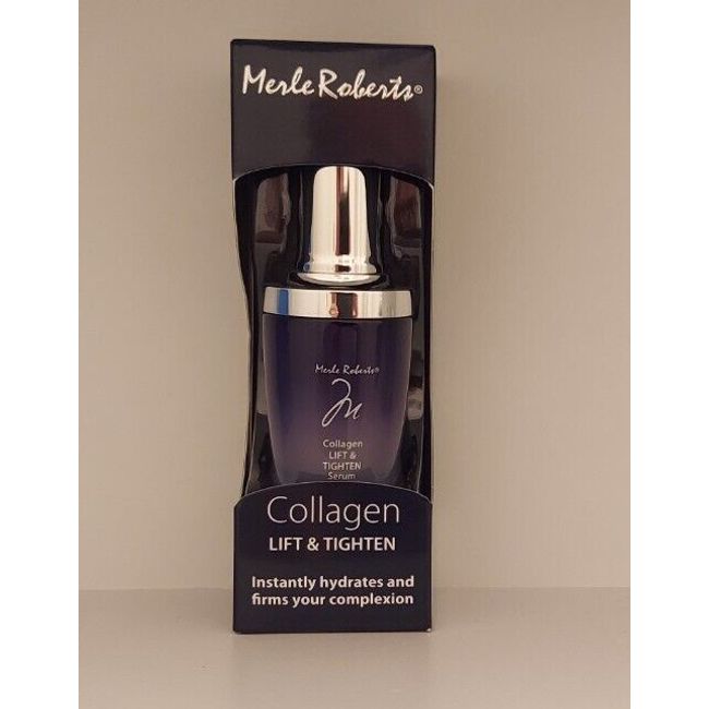 Merle Roberts Collagen Lift & Tighten Serum Hydrates & Firms 1oz NEW IN BOX