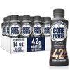 Elite High Protein Shake, Chocolate, 42G Bottle, 14Oz, 12 Pack