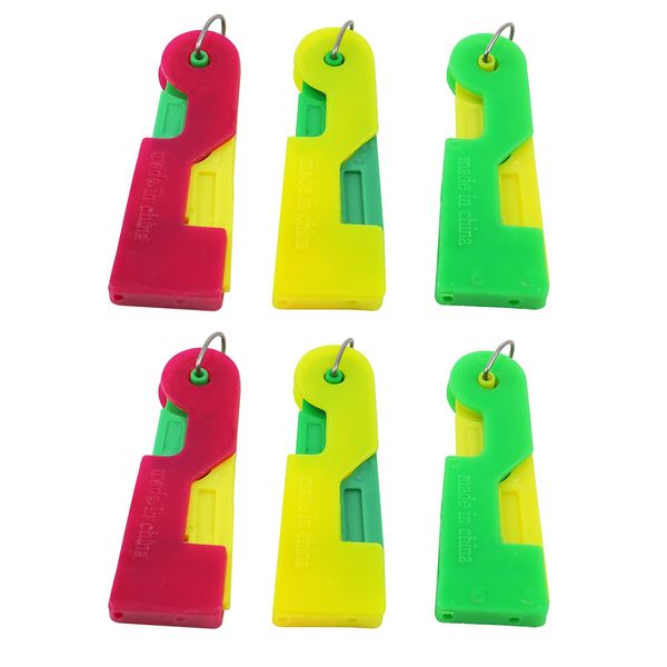 Needle Threader - TRACOMPAN 6 Pack Automatic Sewing Needle Threaders for Self-Threading Eyed Needles | Fast Plastic Threading Tool for Sewing Machines & Hand Stitching (Random Colors)