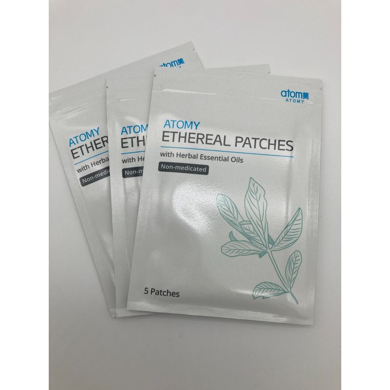 Atomy Ethereal Oil Patch Natural Herbal Essential Oil 3 Sachets X 5 ...