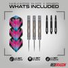 RED DRAGON Peter Wright Snakebite Euro 11 Element: 20g Tungsten Darts Set with Flights and Stems