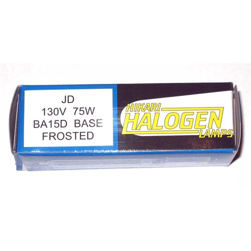 Hikari - JD7059F Halogen T4 75W 130V/120V Frosted BA15D DC