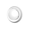 White Adjustable Supply and Exhaust Diffuser/with Flange and Locking Ring/ABS Plastic/Duct Valve/Round Ducts. (125mm)