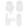 Full Game Controller Button Set Replacement Handles Kits for Xbox Series X with Comfortable Feel (White)