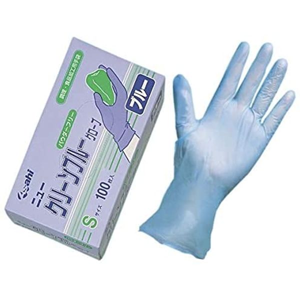 [Asahi Foundation] PF New Clean Gloves, S, Blue, 2,000 Sheets (100 Sheets x 20 Boxes)