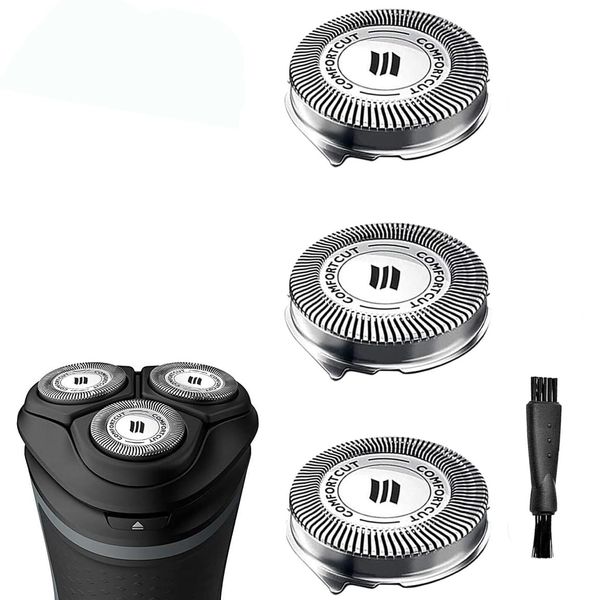 SH30/52 Replacement Heads Fit for Philips Shaver Series 3000, 2000, 1000, S738 Electric Shavers, Upgraded Comfortcut Razor Replacement blades Fit for Norelco S1560, SH30 Heads 3-Pack