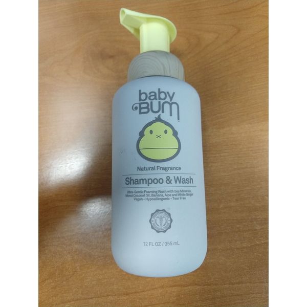 Baby Bum Shampoo & Wash Tear Free Foaming Soap for Sensitive Skin, 12 oz. W5B