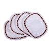 QHP Bandage Patches Flags Set of 4 Velcro Patches with Decorative Cord in Flag Colour