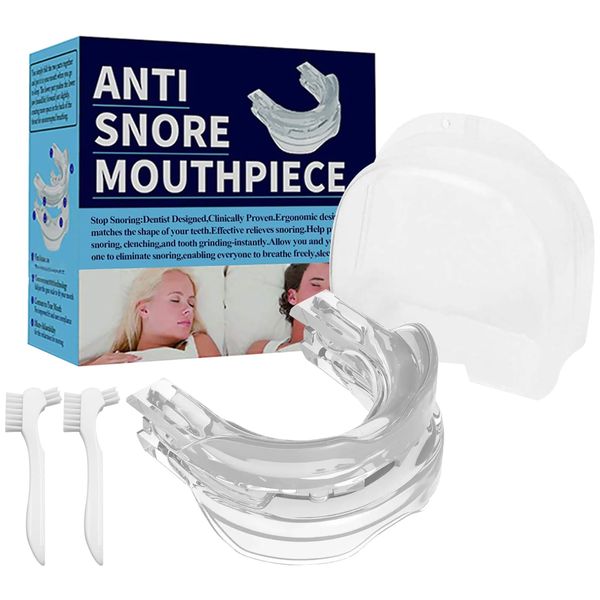 EACHPT Anti Snoring Devices, Adjustable Anti Snoring Device Mouth Guard,Sleep Apnea Mouth Guard,Snoring Aids for Men Women, Stop Snoring Mouthpiece Prevent Bruxism & Snore, for All Mouth