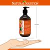 Natural Solution Himalayan Pink Salt Liquid Hand Soap,Moisturizing & Refreshing,Blood Orange - 14 oz