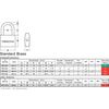 Sterling BPL042 Standard Shackle Padlock, Brass, 40mm