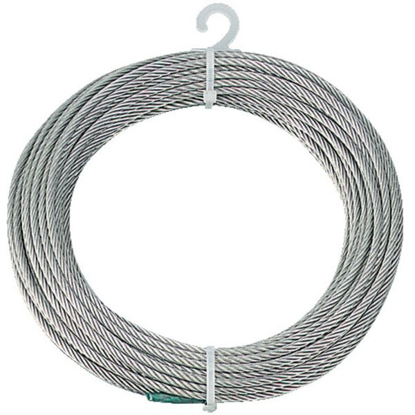 TRUSCO CWS-3S20 Stainless Steel Wire Rope, Φ0.1 inch (3.0 mm) x 66.8 ft (20 m)