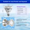 SANSI LED Pool Light Bulb 30W RGB Dimmable Remote Control Inground Multicolor