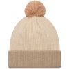 New Era Damen Bobble Mohair Wintermütze beige