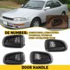 4X FOR 93-97 For Toyota Corolla Interior Inner Inside Door Handle Black Set EAW