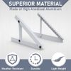 4PCS Solar Panel RV Tilt Mount Brackets Rooftop Flat Surface Adjustable Frame US