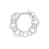 Ted Baker Hulie Multi Hoop Adjustable Bracelet For Women (Silver)