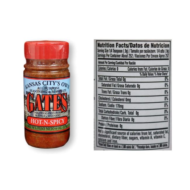 Gates Hot-N-Spicy Seasoning 8 oz.