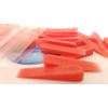 CyberSunrise Small Plastic Tile Spacers : 100 x Mini Red Wedges