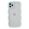 Caseative for iPhone 11 Pro Max Case,Cute Curly Wave Frame Shape Shockproof Soft Phone Case (Green)
