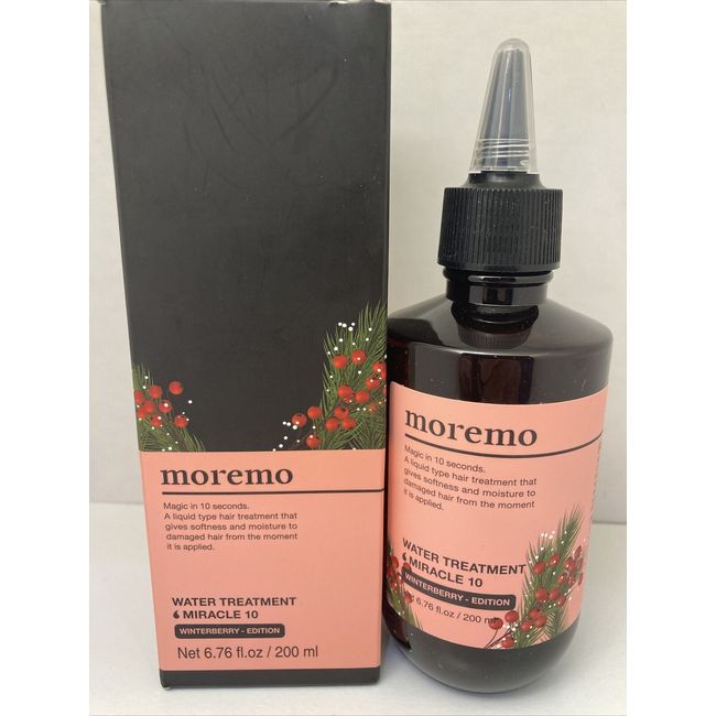 Moremo Water Treatment & Miracle 10 Winterberry Edition Large 6.76 fl. oz. New