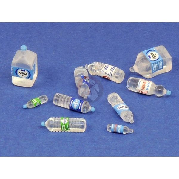 Royal Model 1/35 Disposable PET Clear Water Bottles Normal & Squished (10pc) 746