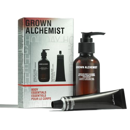 Grown Alchemist Body Essentials, set regalo di Natale, set per la cura del corpo, body Cleanser & Body Cream, formula per la cura del corpo vegetale, lozioni naturali per il corpo e gel doccia