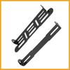 Partuto Black Universal Motorcycle Adjustable License Number Plate Frame Replacement