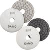 4" DAMO Black Buff + White Buff Pads for Granite Polishing & Glazing/Final Buffing Pads