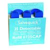 Salvequick Blue Cederroth Detectable Plasters - Pack of 6 x 35 (210)