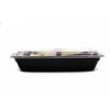 150 Pack - 28 Oz. Black Meal Prep Microwavable Food Containers with Lids