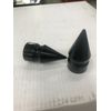 BLACK HARLEY HD TOURING FRONT AXLE SPIKE COVERS 2008 - up nut bagger custom #12