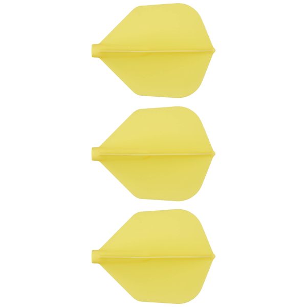 Cosmo Darts 6 Pack Fit Flight - Shape Dart Flight (Yellow)