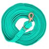 Showman Flat Cushion Lunge Line w/Removable Brass Snap (Teal)